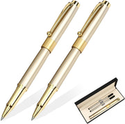 Luxury Gold Ballpoint Pen Medium Point Smooth Writing Black Ink