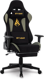 Ergonomic Gaming Chair with Footrest & Lumbar Support – Adjustable Computer Seat