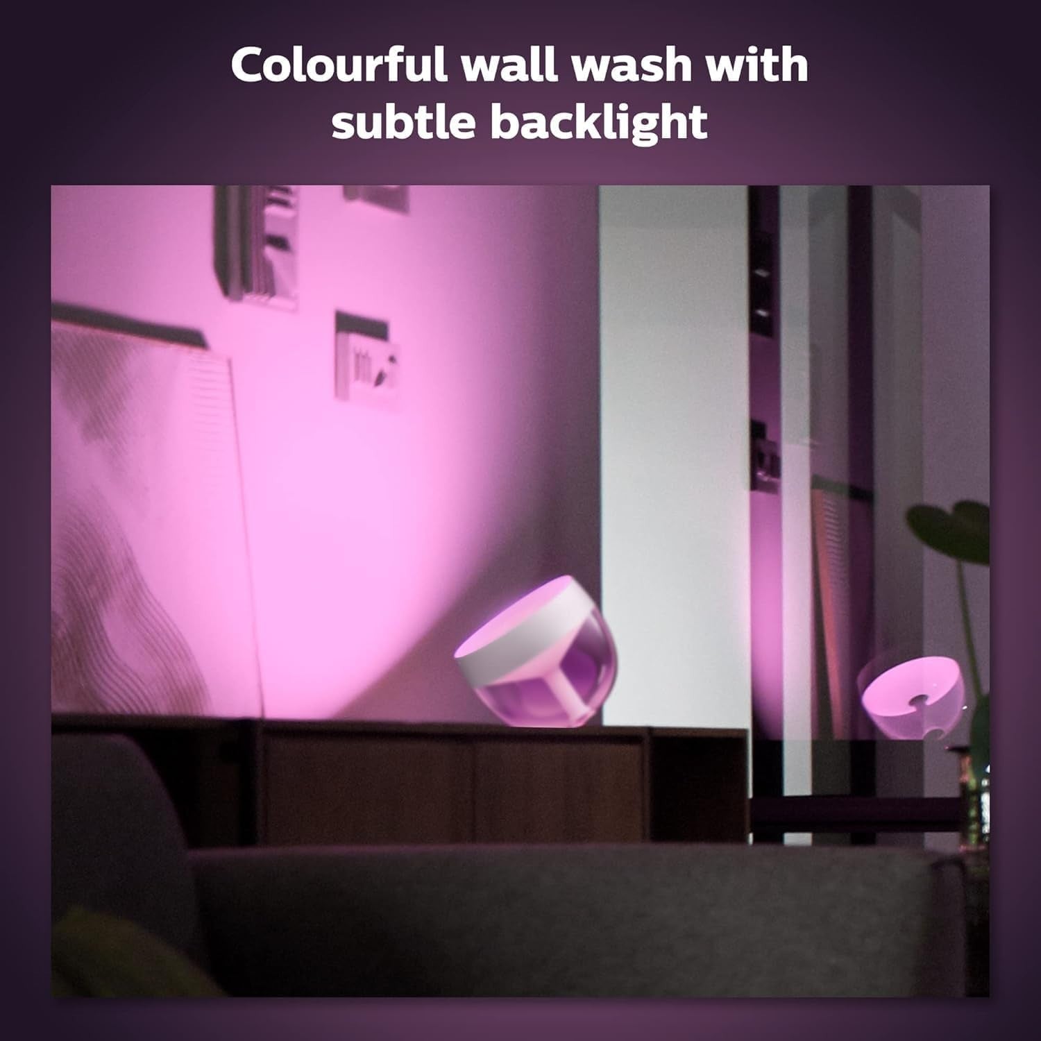 Smart Color Ambiance Table Lamp with Alexa & Bluetooth, 16M Colors