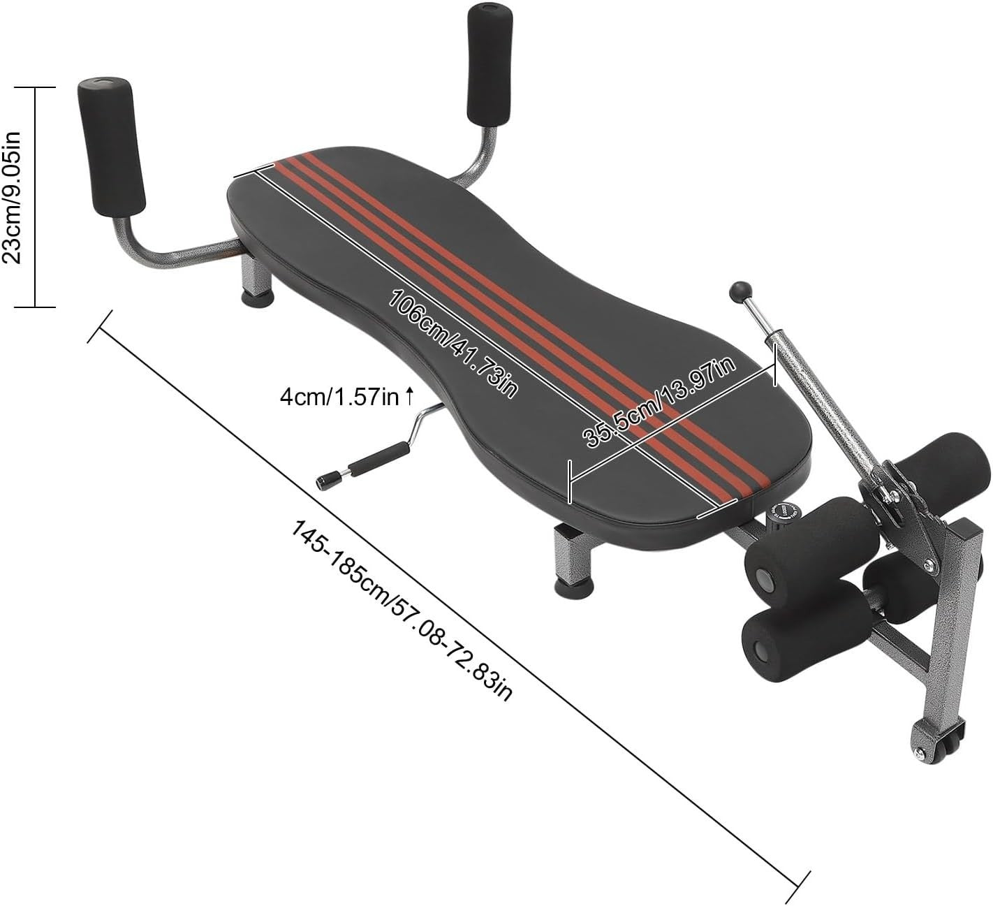 Back Stretch Bench Inversion Table 330lb Adjustable Cervical