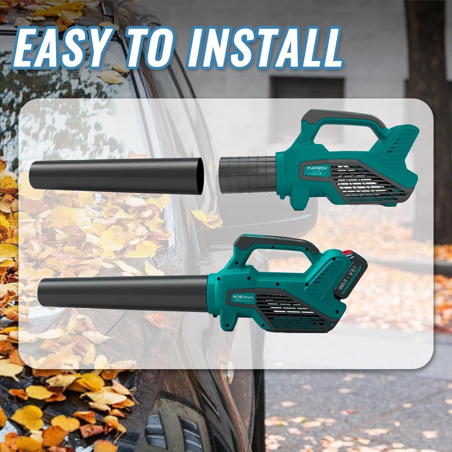 Cordless Leaf Blower 18V 150MPH 130CFM Lightweight Garden Lawn Cleaner