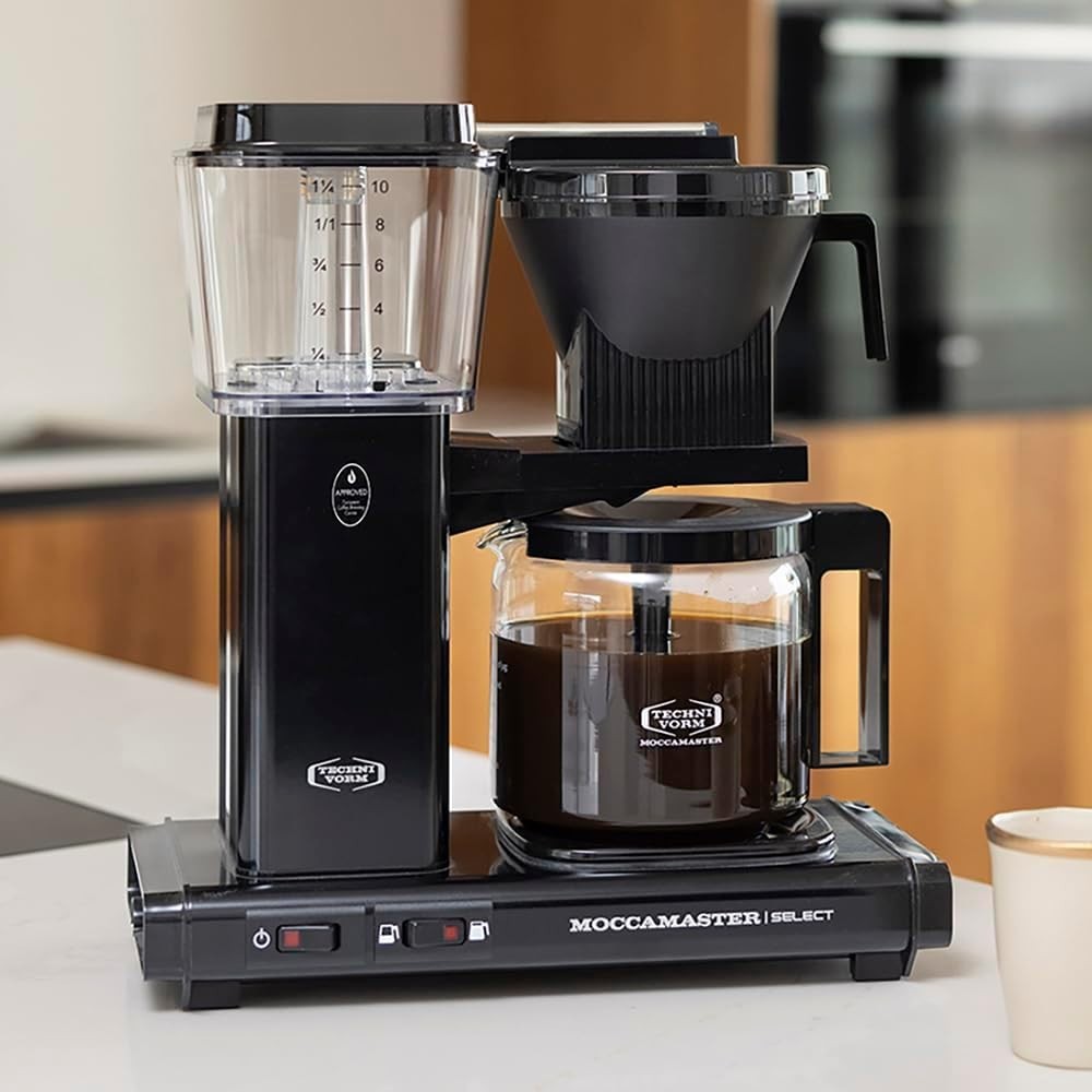 Premium Filter Coffee Machine 1.25L | Fast Brew Quiet Operation Aluminium Build