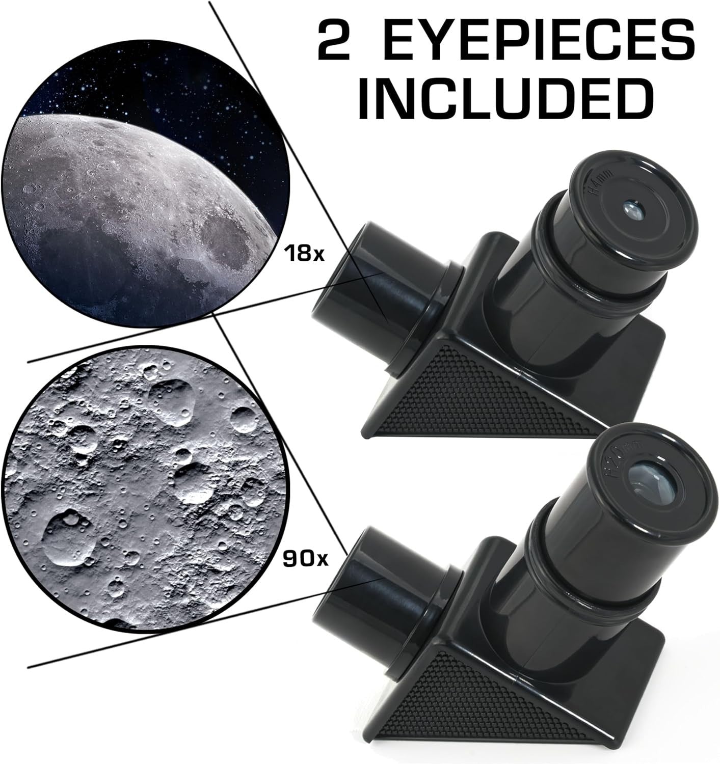 Lunar Telescope for Kids with Tripod | 90x Magnification Beginner Scope