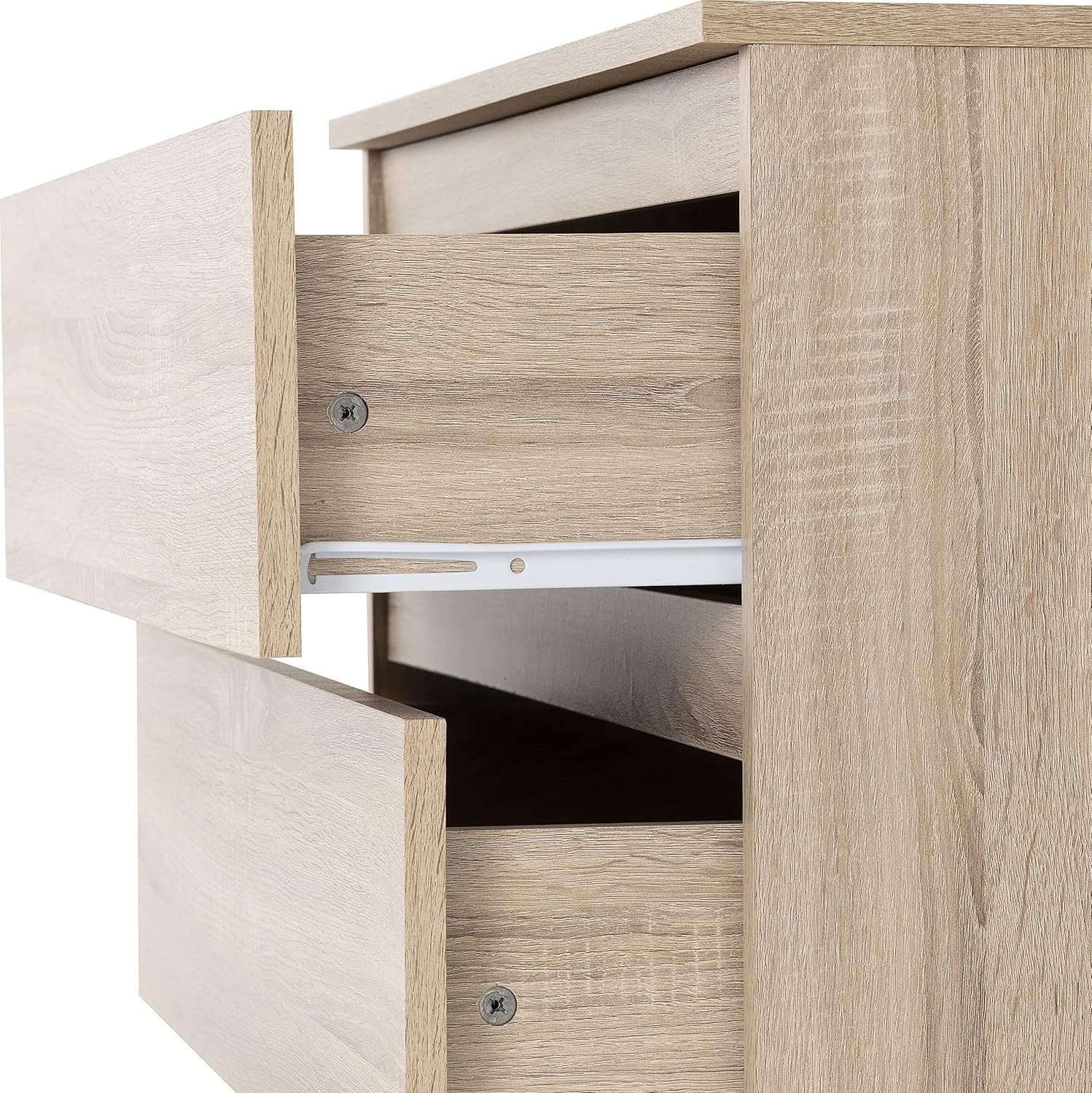 Sonoma Oak 3 Drawer Chest Storage Cabinet Wall Mount Bedroom Organizer