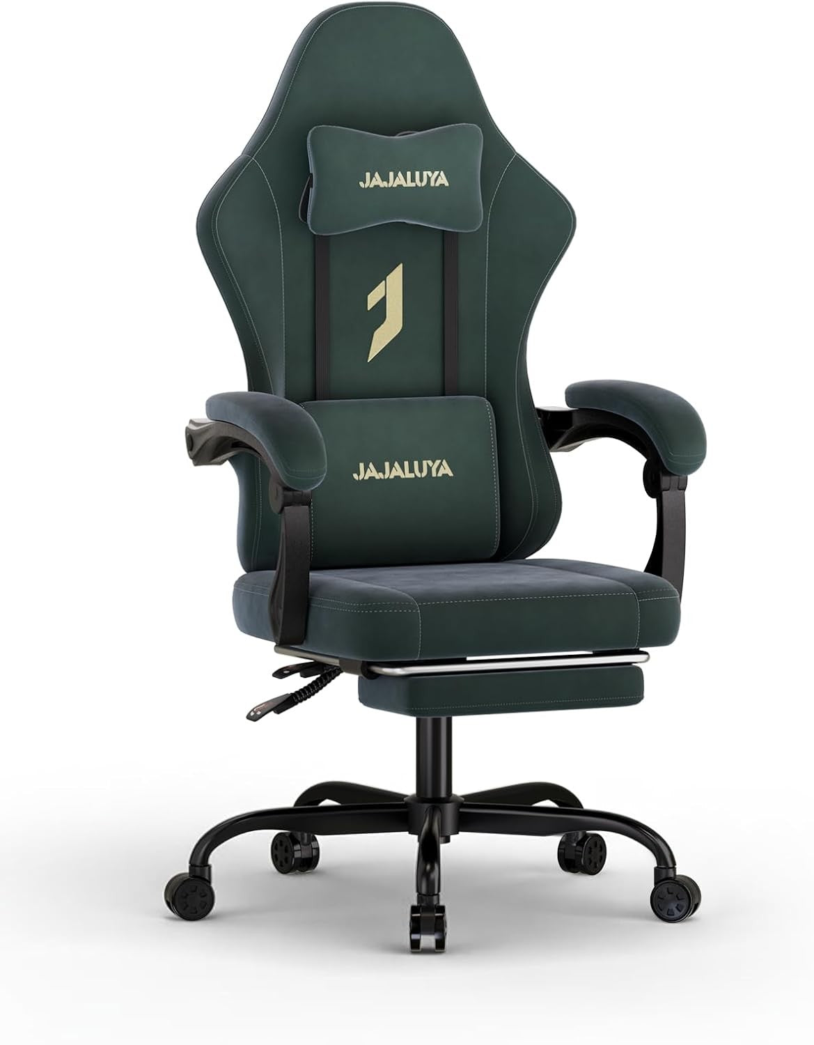 Ergonomic Gaming Chair w/ Footrest Reclining Lumbar Support