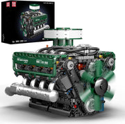 2250PCS V8 Engine Model Kit | Battery Powered STEM RC Build Block Toy