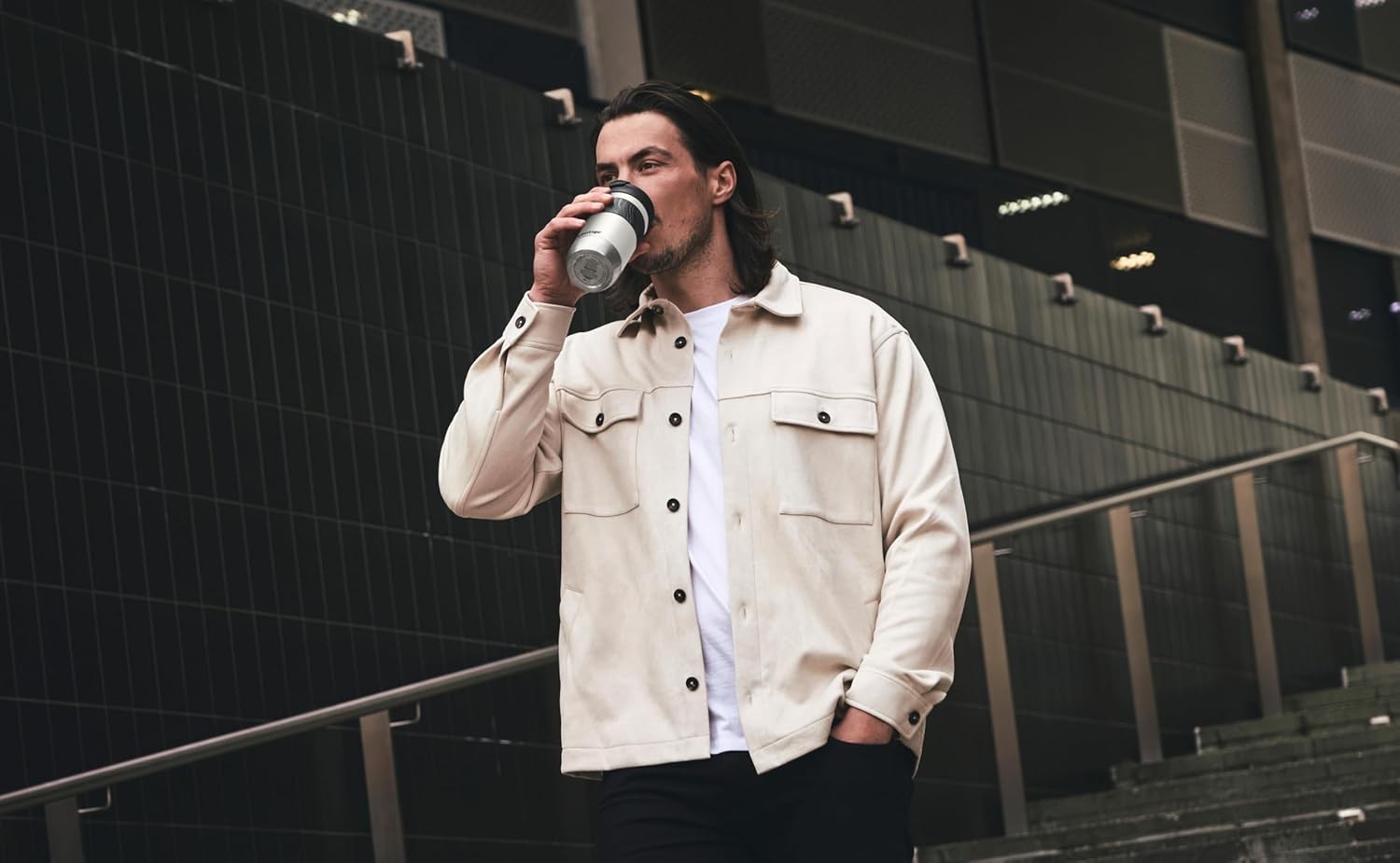 Stainless Steel Travel Mug 470ml Leakproof Thermal Coffee Cup