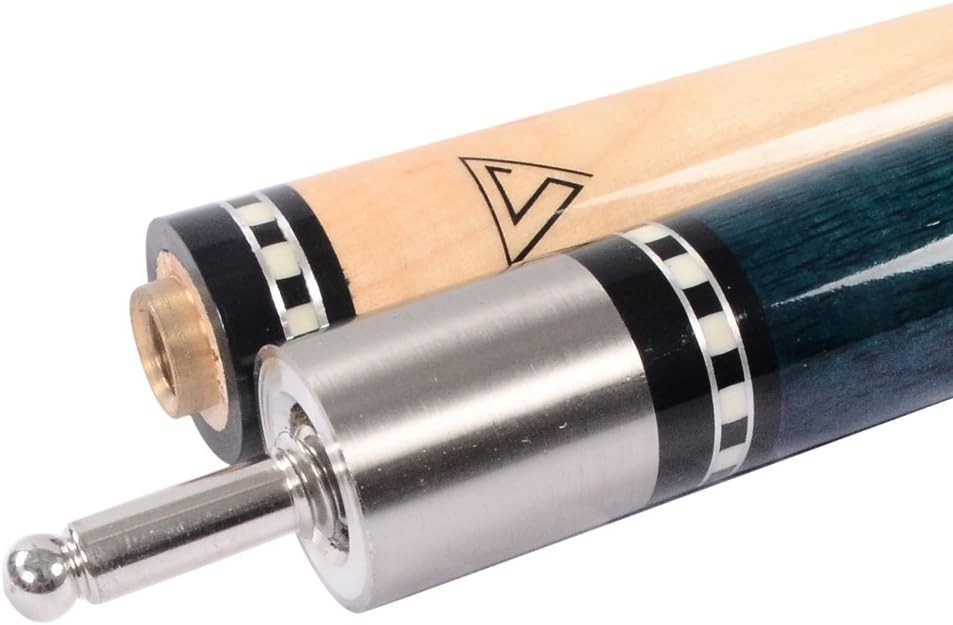 58in Hardwood Pool Cue 13mm Tip Irish Linen Wrap 19-21oz Billiard Stick