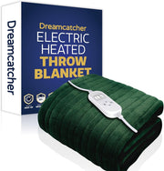 Electric Heated Throw Blanket 160x120cm Soft Fleece 9 Timer Washable