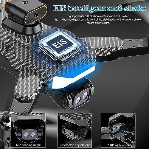 Mini 4K Drone with Brushless Motor, Obstacle Avoidance & 2 Batteries