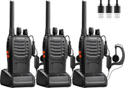 Long Range Walkie Talkies 3PCS Rechargeable 2 Way Radios VOX LED Light