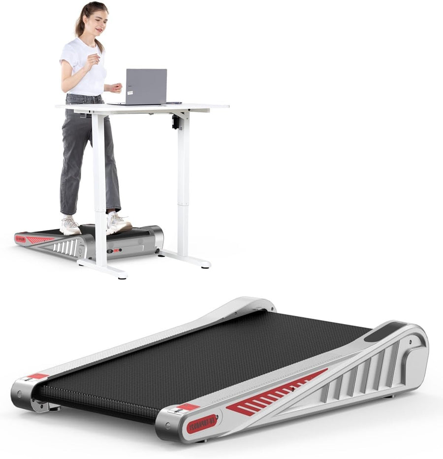 Under Desk Walking Treadmill 2.5HP Incline 1-6KM/H Compact Home Office