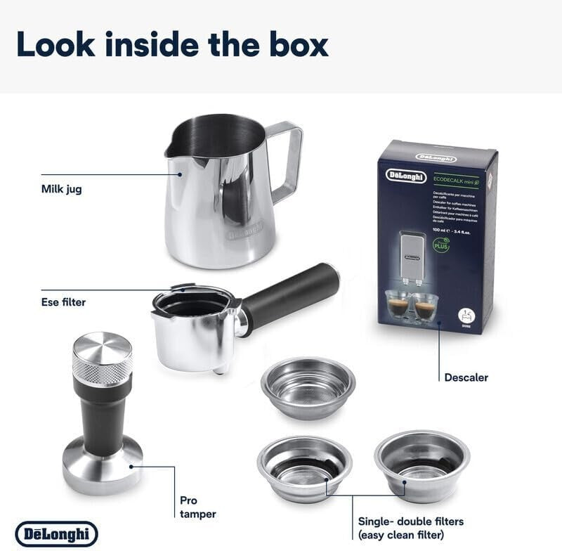 Compact Barista Espresso Machine | 15-Bar Pump | Milk Frother | Slim 15cm Design