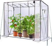 Walk-In Greenhouse for Outdoors | Heavy-Duty Metal Frame | Waterproof PE Cover