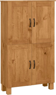 Stained Wax Alby Midi Cabinet 4 Doors Freestanding 130cm