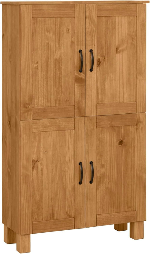 Stained Wax Alby Midi Cabinet 4 Doors Freestanding 130cm