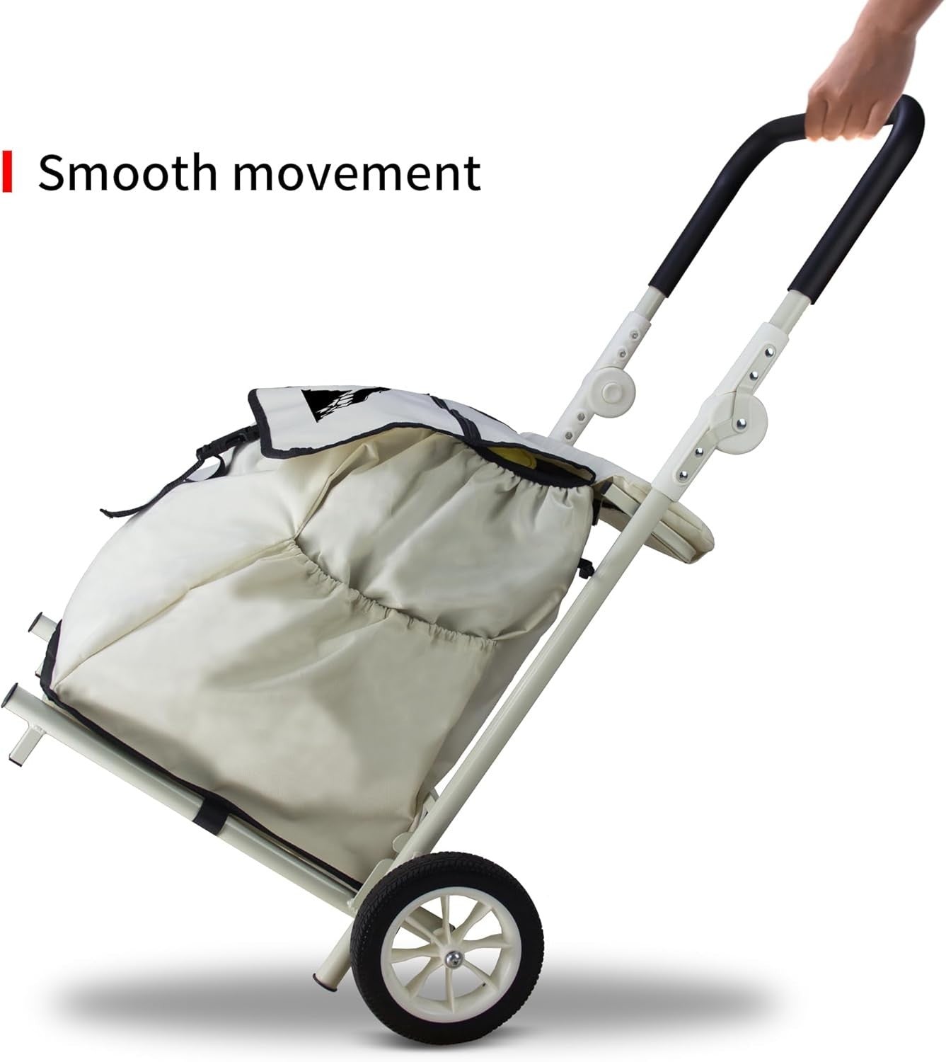 Foldable Shopping Trolley with Seat 120L Bag Heavy Duty Utility Cart