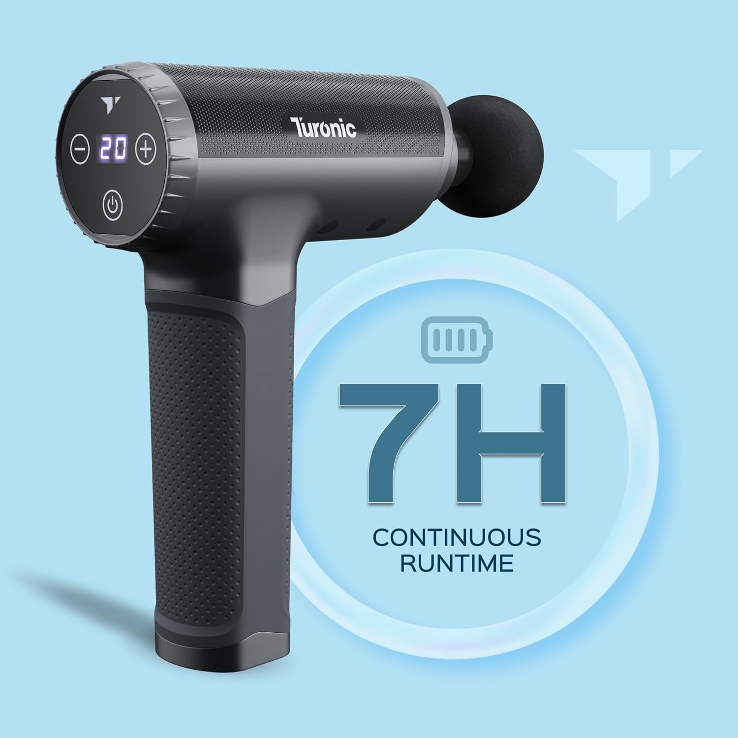 Deep Tissue Massage Gun Powerful Percussion Muscle Therapy 20 Speeds 7 Heads