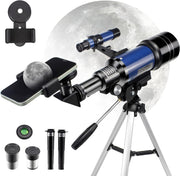 70mm Beginner Telescope for Kids & Adults with Tripod & Phone Adapter