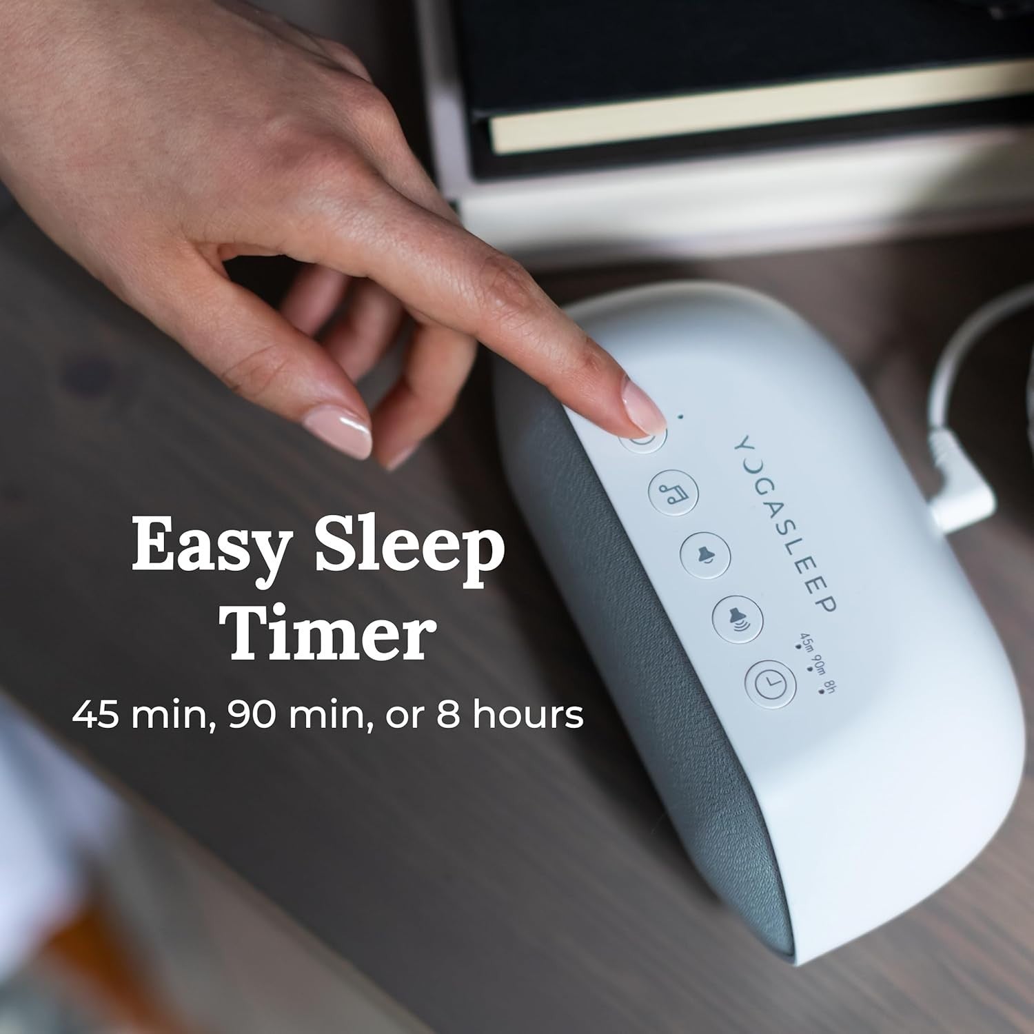 Portable White Noise Machine with 6 Sounds, Timer, Relax Sleep & Office Use