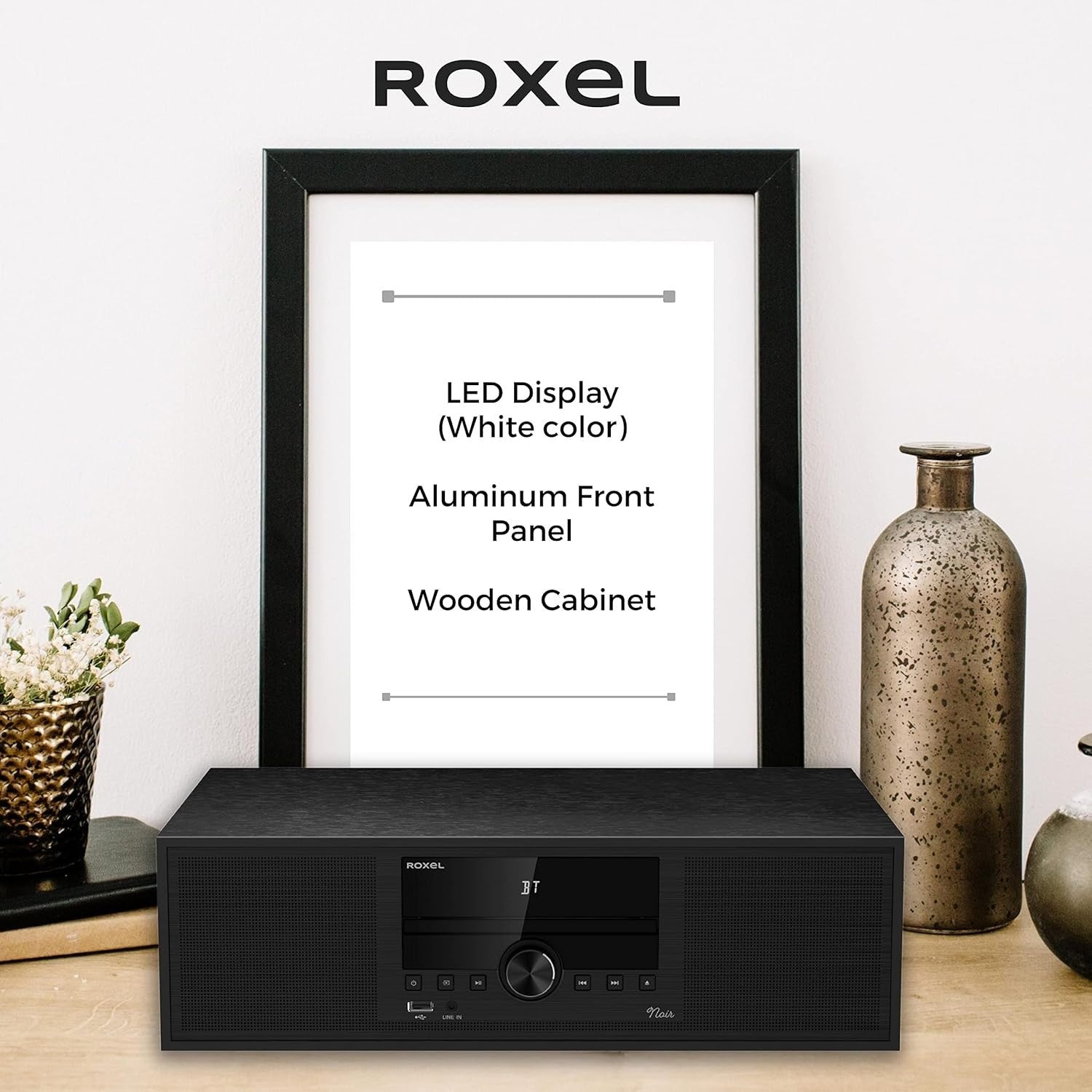 30W Bluetooth CD Hi-Fi System with DAB+/FM Radio, USB & AUX – Compact Stereo
