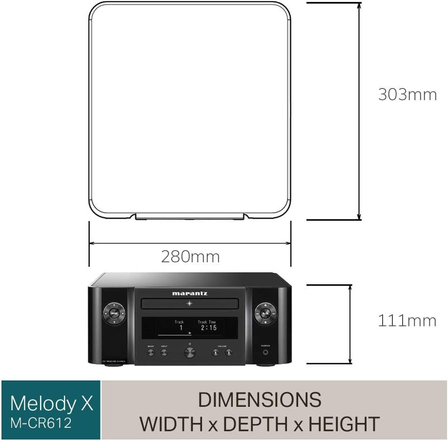 HiFi Amplifier CD Player DAB+ Bluetooth HEOS AirPlay 2 Black