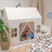 Foldable Kids Cotton Play Den Indoor Outdoor w 300 Balls Tent