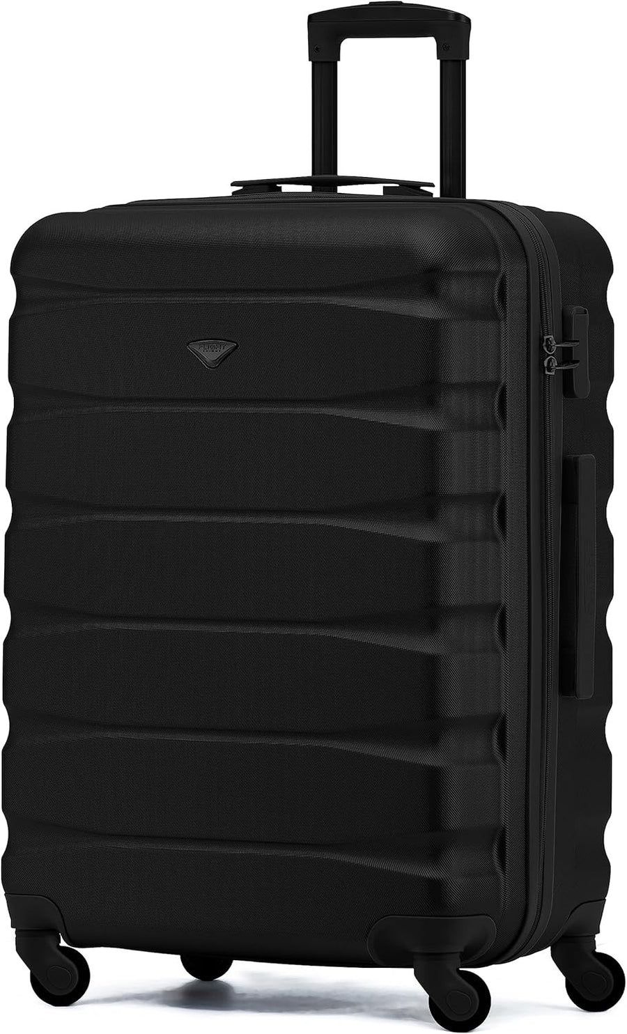 25” Medium Checked Suitcase Lightweight ABS Hard Shell 4 Wheels