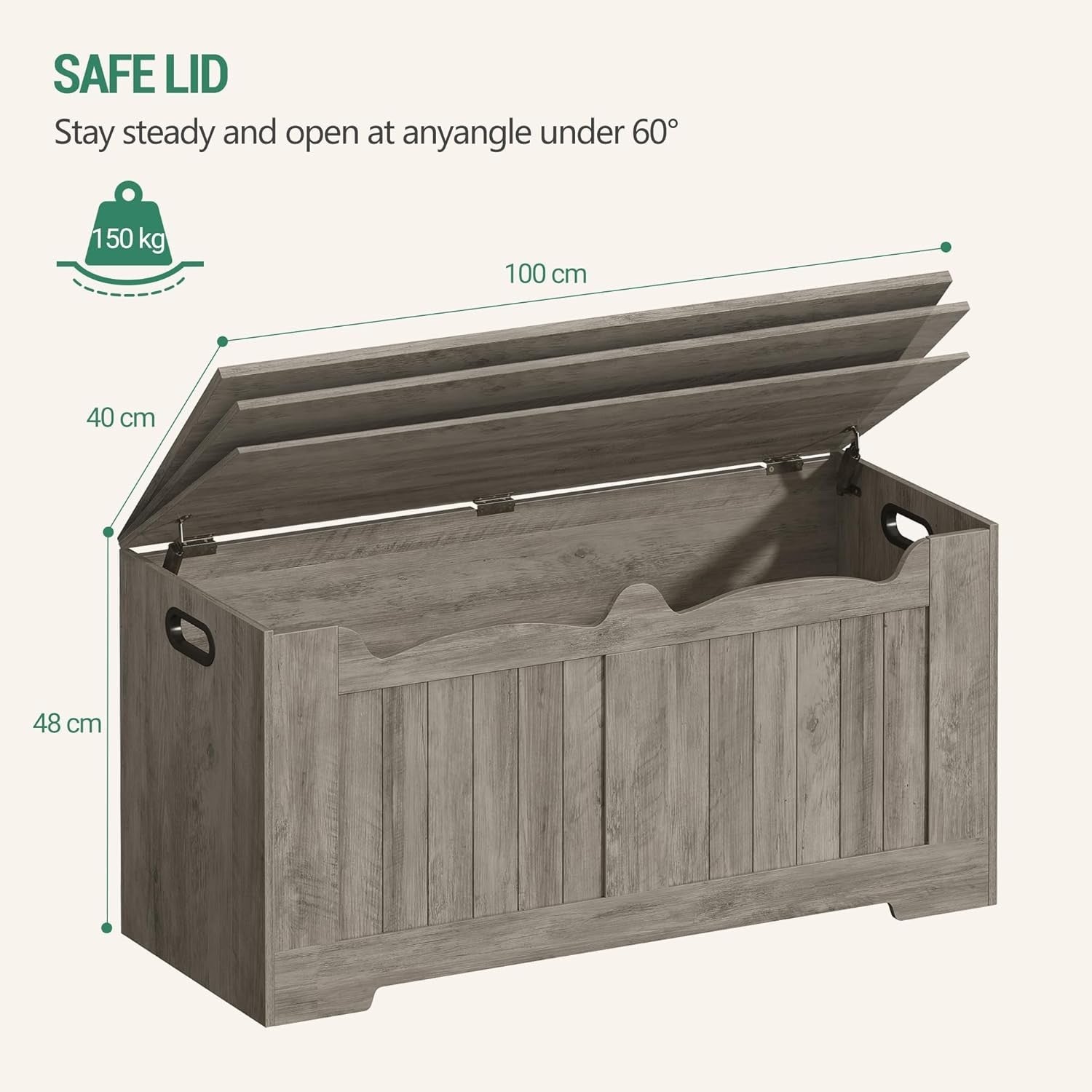 Lift-Top Wooden Storage Bench with Shoe Organizer & Removable Lid
