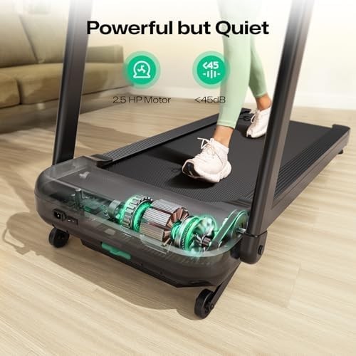 Smart Foldable Treadmill 12km/h Auto Incline Home Office with App