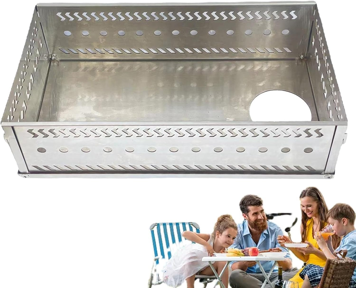 Foldable Sauna Stove Stone Basket – Stainless Steel Firebox for 20kg Rocks