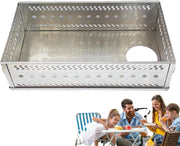 Foldable Sauna Stove Stone Basket – Stainless Steel Firebox for 20kg Rocks