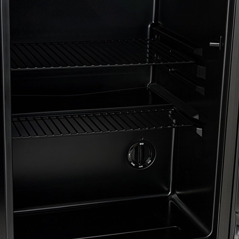 Mini Drinks Fridge Solid Door Can Dispenser Quiet 54L 54 Cans Black