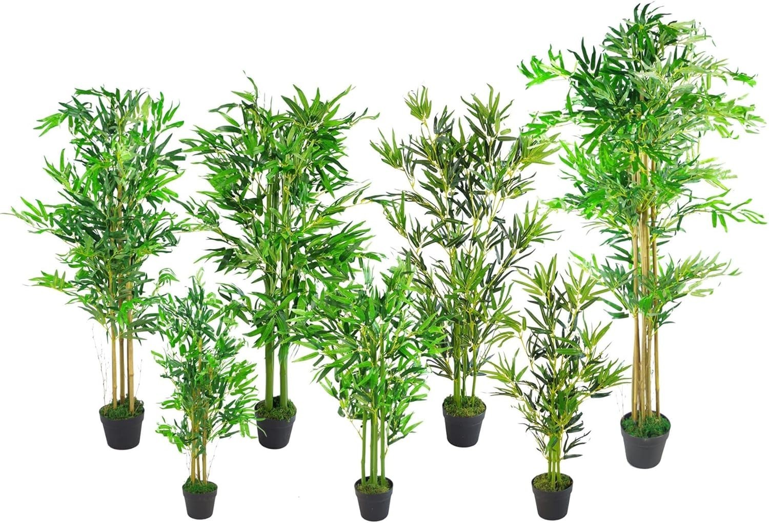 150cm Artificial Oriental Bamboo Plant in Weighted Pot Faux Green Indoor Decor
