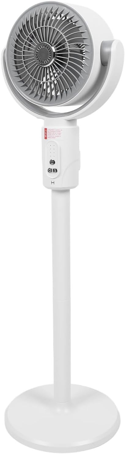 Quiet Adjustable Standing Fan – 4-Speed Remote Control Oscillating Floor Fan