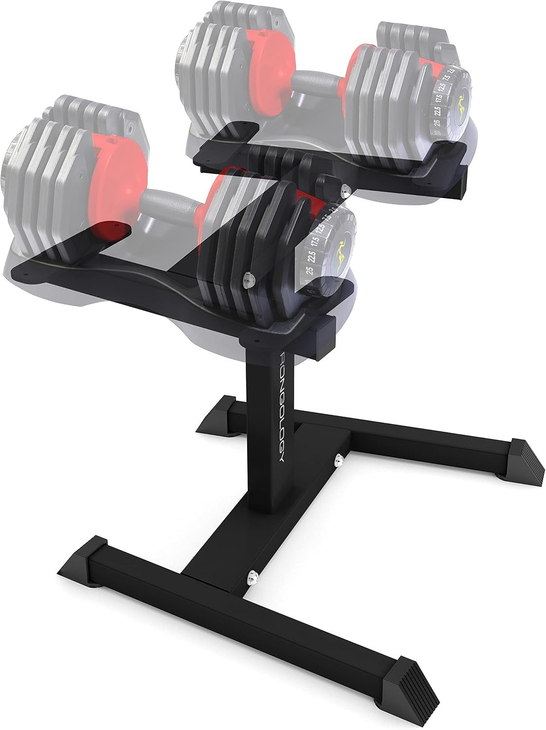 Heavy Duty Adjustable Dumbbell Stand Steel Weights Rack Space Saver Home Gym