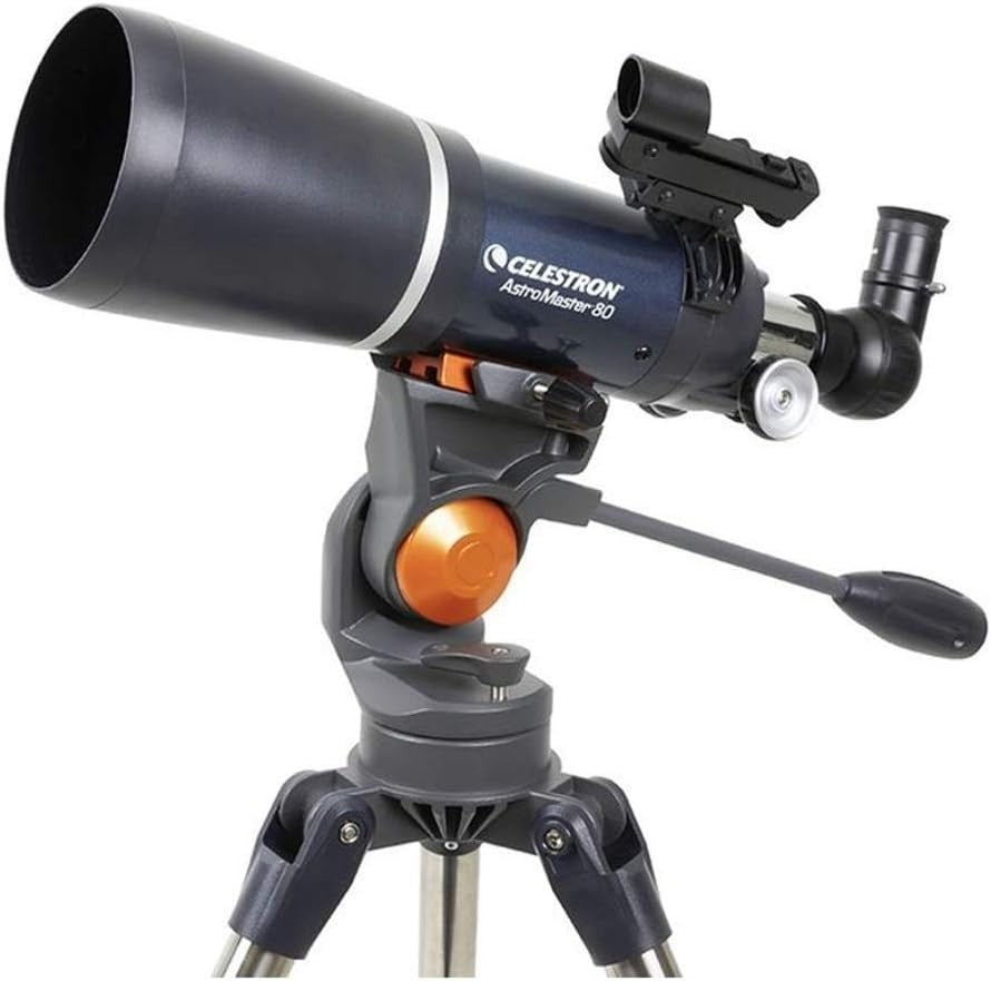 80mm AstroMaster 80AZ Refractor Telescope – Manual Alt-Azimuth, Portable Kit