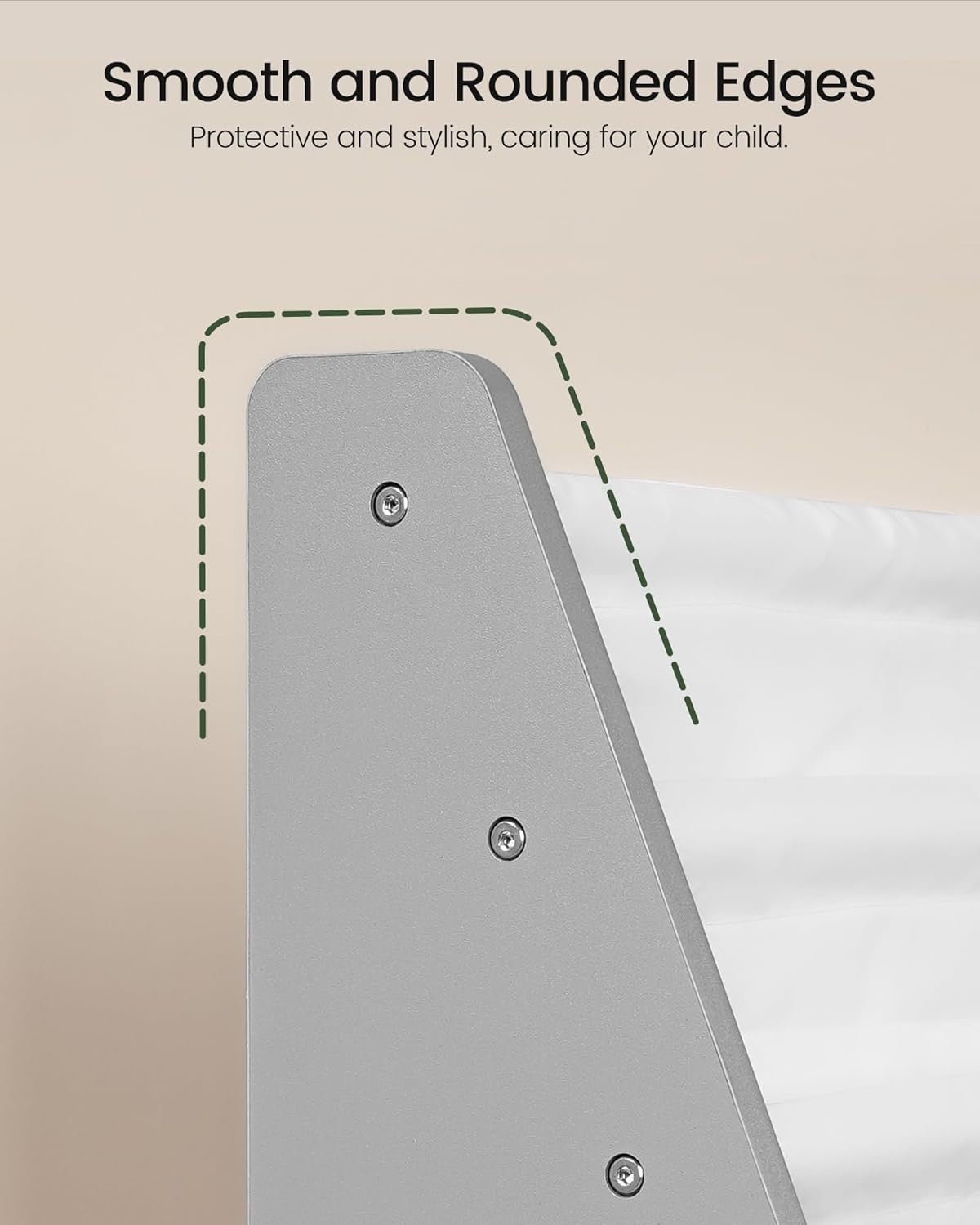 6 Tier Kids Bookshelf White Gray Large Capacity Sling Book Organizer