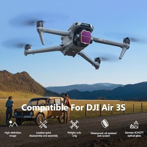 Air 3S 6-Pack ND/UV/CPL Drone Lens Filters Set for Aerial Photography & Video