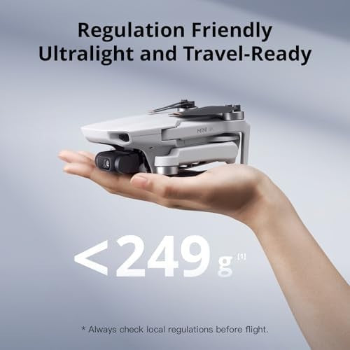 DJI Mini 4K Drone with UHD Camera, 3-Axis Gimbal, 10km Range, 31-Min Flight