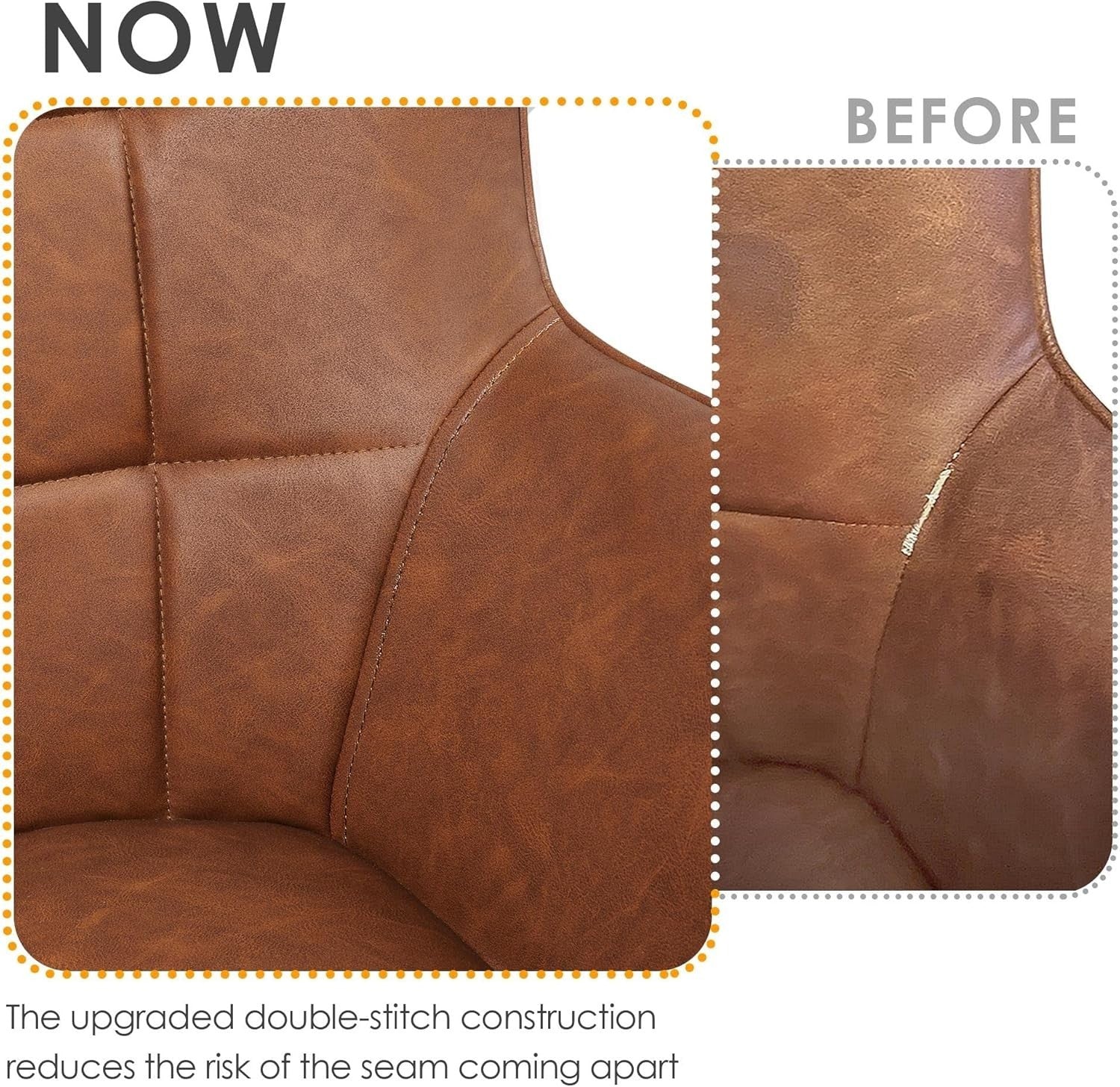 2x Faux Leather Wingback Armchairs High Back Retro Chairs for Living Room