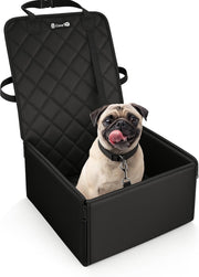 2 in 1 Dog Car Seat Waterproof Booster Travel Bed Cover Safety Belt