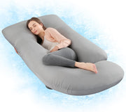 Cooling Pregnancy Pillow Full Body Support Side Sleeper Back Belly Legs