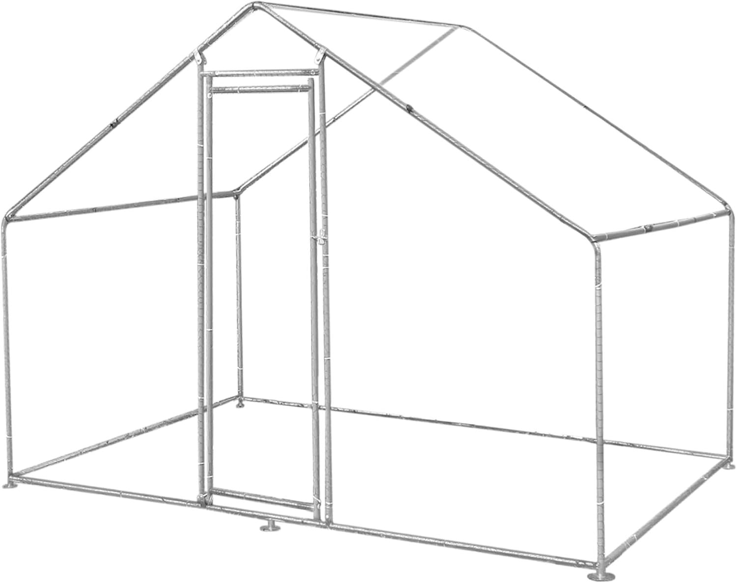 Walk In Chicken Run 3x2x2m Galvanised Steel Coop Pen
