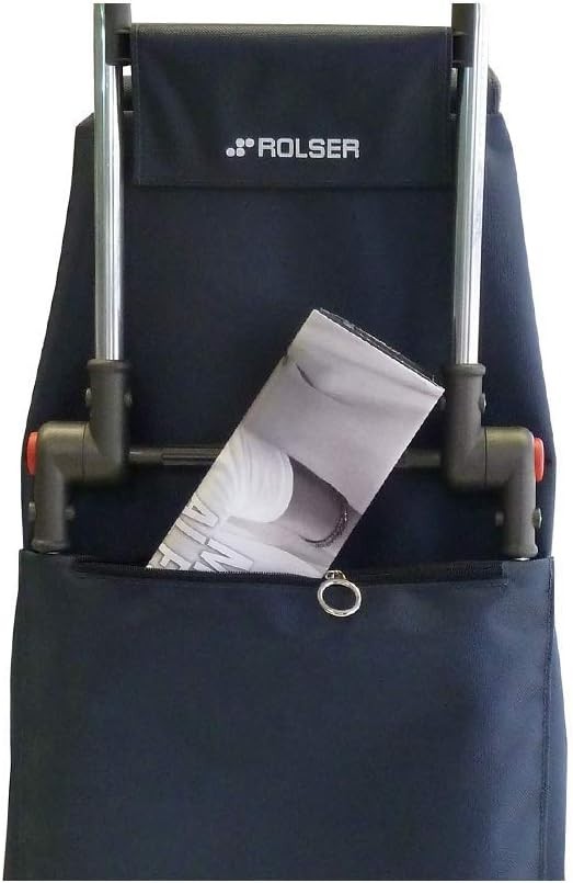 Foldable 4-Wheel Shopping Trolley – 43L Compact Cart, Gray Marengo
