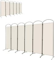 6 Panel White Folding Room Divider Privacy Screen Freestanding Partition 331x188