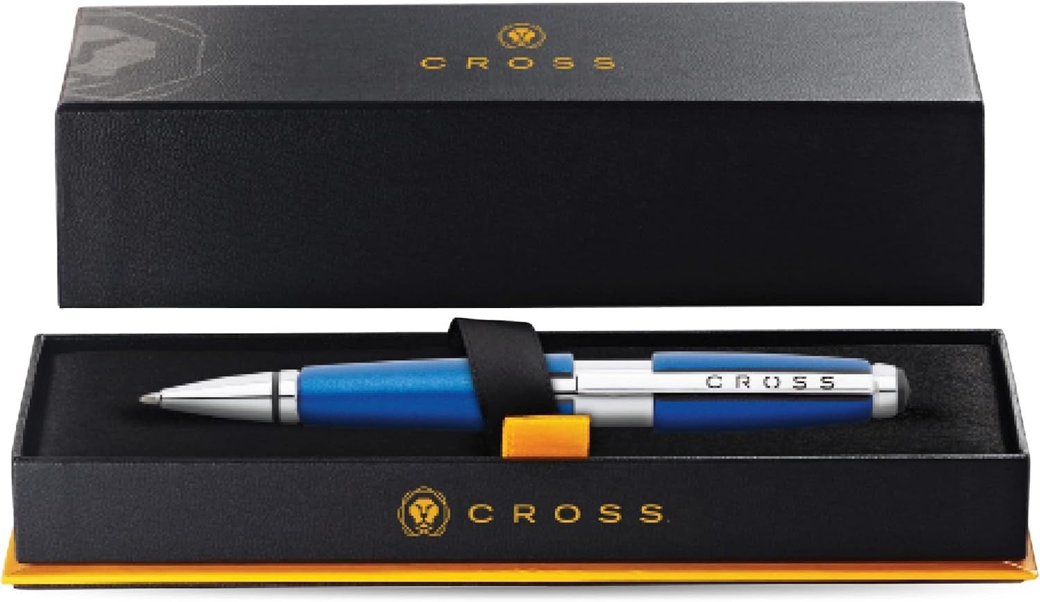 Luxury Nitro Blue Rollerball Pen Model Edge Fine Point Gift Box