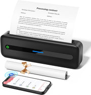 Portable A4 Thermal Printer 300DPI Bluetooth Inkless USB