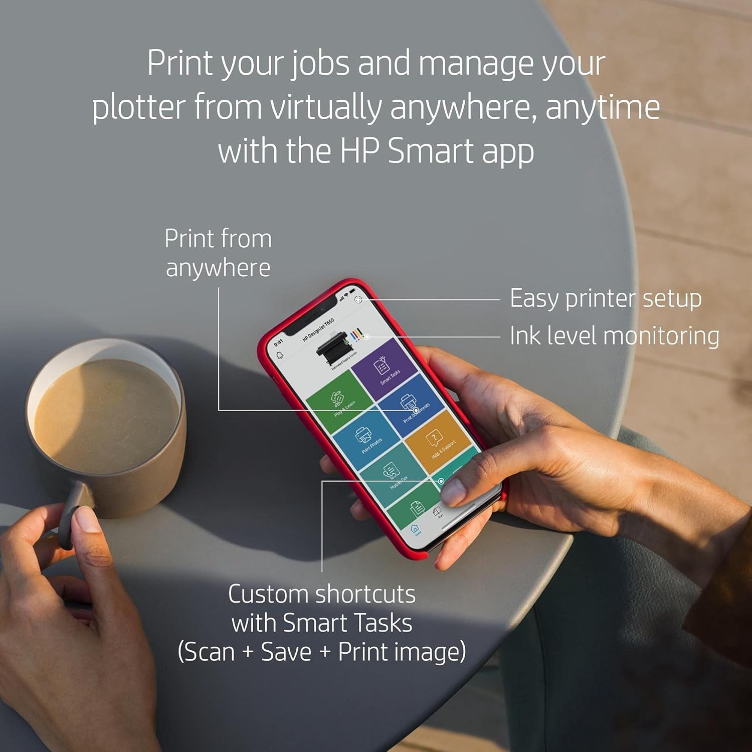 Large Format Plotter Printer 24in | Colour | Wi-Fi | Ethernet | Black | A1