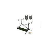 NGT 1 Rod Pod + 2 Bite Alarms | Metal Surface Mount Fishing Holder